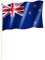 Stockflagge/Stockfahne NEUSEELAND Flagge/Fahne ca. 30 x 45 cm mit ca. 60cm Stab/Stock