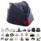 GMMH® Saunahut aus Wollfilz, Saunamütze für Damen und Herren mit witzigen Motiven, Filz Kopfschutz Saunakappe Filzkappe Filzhut Hut Kappe für Sauna, Banya, Finnische Sauna (Pilot Roter Stern 1516)