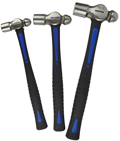 Us Pro 3pc Ball Pein Hammers Set 8 16 32oz TPR Handle B1652