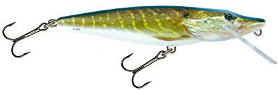 Salmo Pike Wobbler Hecht, Salmo Farben:Real Pike, Länge/Gewicht/Laufverhalten/Tauchtiefe:11cm / 15g / schwimmend / 0.5-1.0m