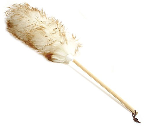 Norpro Staubwedel aus Reiner Lammwolle mit Holzgriff, 61 cm, Wolle, Siehe Abbildung, 24-Inch