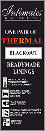 Home Bedding Store Thick Thermal Pair of Blackout Lining - 3 Pass Insulated (46 wide x 72 drop)