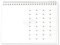 Maildor - Ref GB009O - White Calendar to Customise - 21.5 x 16cm, Space For Picture on Every Month, Suitable For Any Year - Decorate with Pens, Pencils