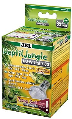 JBL ReptilJungle L-U-W 61894 Breitstrahler für Regenwaldterrarien, Aluminium, 35 W, E 27
