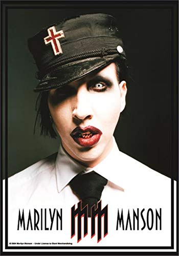 Heart Rock Bandera original Marilyn Manson Uniform, tela, multicolor, 110 x 75 x 0,1 cm
