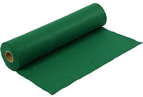 Feutre synthétique, l: 45 cm, épaisseur 1,5 mm, vert, 5m
