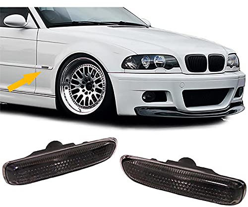 Seitenblinker schwarz Paar passend für BMW 3ER E46 Coupe Cabrio Limo Touring