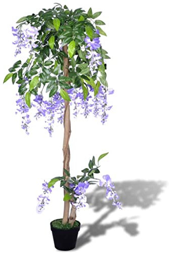 vidaXL Blauregen Baum Kunstpflanze Wisteria Glyzinien Dekopflanze Zimmerpflanze