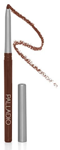 Palladio Retractable Waterproof Lip Liner, Highly Pigmented and Creamy Colour, Slim Anti-twist Formula, Long Life, All Day Long, No Sharpener Required, Coffee