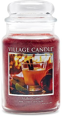 Village Candle Vela aromática en Tarro de Cristal de 26 onzas, tamaño Grande