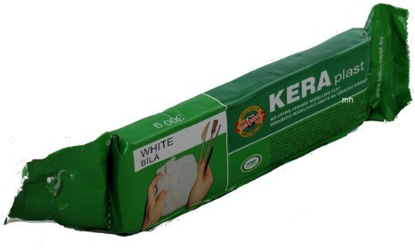 Koh-I-NOOR 013170800000 KeraPlast lufttrocknende Modelliermasse – weiß.