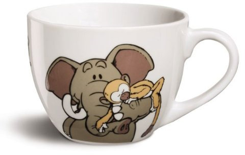 Nici 33078 XXL-Tasse Elefant und AFFE 11 x 9 cm