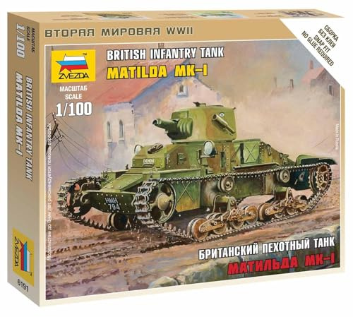 Zvezda 6191 British Light Tank 'Matilda Mk I'