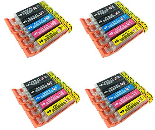 PerfectPrint Compatible Ink Cartridge Replacement for Canon Pixma iP7200 iP7250 iP8750 iX6850 MG5450 MG5550 MG5650 MG6350 MG6450 MG6600 MG6650 MG7150 MG7550 MX725 MX925 550/551 XL (BK/C/M/Y, 20-pack)
