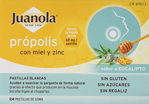 Juanola Própolis con Miel y Zinc - 24 Comprimidos