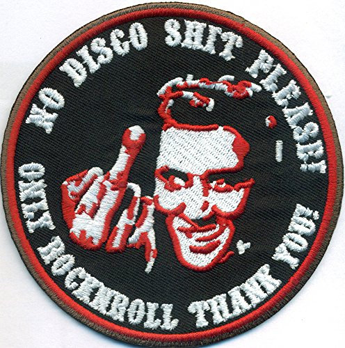 Elvis, No Disco Shit Please, Only Rocknroll, Rockabilly BIKER Patch Patch Aufnäher Abzeichen