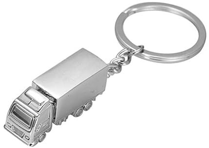 RK Gifts Lorry Truck Metal Keyring Keychain gift Trucker Novelty Silver