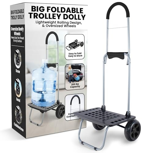dbest Products Bigger Trolley Dolly MM, Black Handtruck Hardware Garden Utility Cart