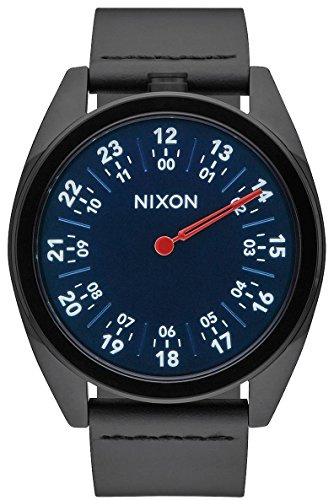 Nixon Unisex-Armbanduhr Analog Quarz Leder A9262315