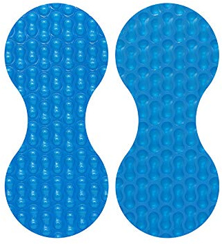 INTERNATIONAL COVER POOL Bâches Solaires pour Piscine 6x9 m Geo Bubble 400µ (avec lisières dans Les côtés étroits + Acier Inoxydable + Oeillets tendeurs dans Les Coins)
