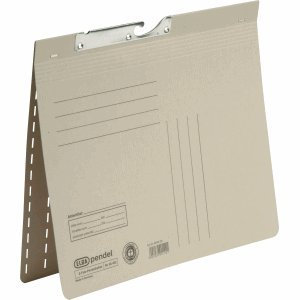 Elba 25 x Pendelhefter Zweifalz kaufm. und Amtsheftung Manilakarton grau