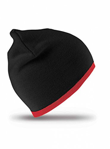 Result Rc046 Reversible Hat - Capblack/Red, One Size