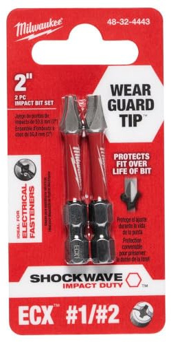 MILWAUKEE ELEC TOOL 48-32-4443 2 Ecx PWR Bit Combo