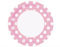 Unique Party - 37975 - Paquet de 8 Assiettes - Carton à Pois - 23 cm - Rose Pastel