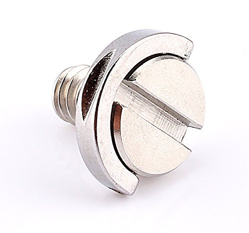 Yosoo Dreibeinstativ für Digitalkameras, Schnellwechselplatte, D-Ring, 0,6 cm, D-Ring, Edelstahl, Schraub-Adapter, UNC für Kamerastativ, Einbeinstativ, Schnellwechselplatte (Typ 1)