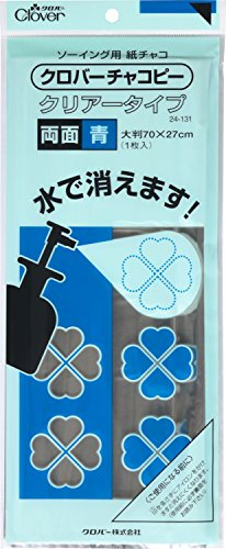 Clover Chakopi su entrambi i lati, tipo trasparente/blu