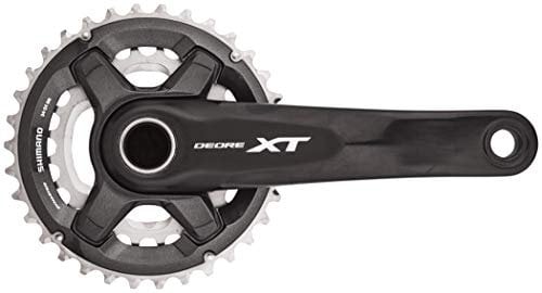 Shimano Deore XT FC-M8000 Kurbelgarnitur 24/34 2x11-fach schwarz Kurbelarmlänge 175 mm 2016 MTB