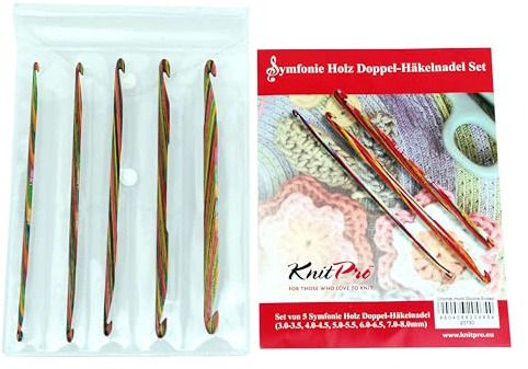 KnitPro 20730 Häkelnadel Set Symfonie Holz doppelseitig