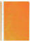 Exacompta 449209B 25er Pack Plastik-Schnellhefter. Aus PP-Folie für DIN A4 kaufmännische Heftung orange mit Beschriftungsstreifen Hefter Ideal für Büro und Schule