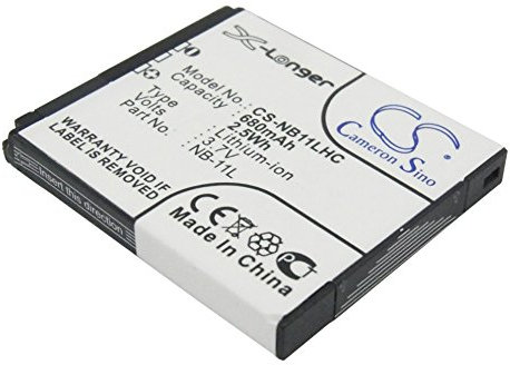 Batterie Compatible avec Canon PowerShot A3300 is Li-ION 3.7V 680mAh - NB-11L