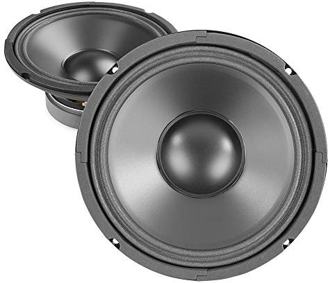 Skytec 8-Inch Polypropylene Mid-Bass Speaker Driver Pair 500W Replacement Subwoofer Cones for Hi-Fi and Car Audio Systems, 8 Ohm, 32Hz-6kHz Frequency Range, Sound Reproduction