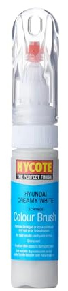 Hycote Brush and Scratch Repair Nib Touch Up Paint, Hyundai Creamy White, 12.5 ml