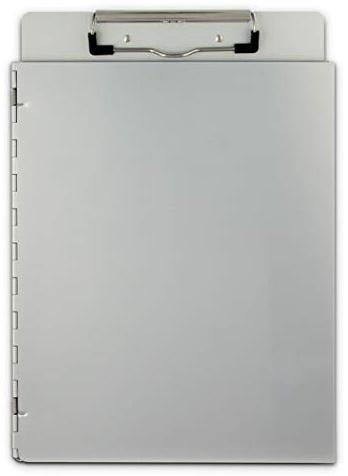 Saunders Recycled Aluminum Portfolio Clipboard – Letter Size File Holder with Privacy Cover. School Supplies