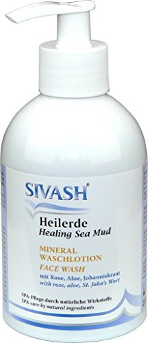 SIVASH-Heilerde Mineral Waschgel für Reinigung vor allem fettiger unreiner Haut im Gesicht, 270 ml. SPA-Pflege durch natürliche Wirkstoffe auch bei Pickeln, Akne