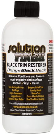 Solution Finish Schwarzer Kunststoff- und Vinyl-Restaurator, 340 ml Solution Finish