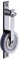 jarolift Enrouleur de sangle à visser standard avec porte-sangle de 5,5 m pour largeur de sangle 23 mm, acier nickelé brillant (121100)