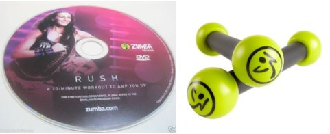 Zumba Fitness Rush DVD WITH 1LB. Toning Sticks