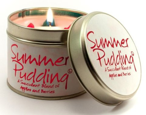 Lily-Flame Scented Candle in a presentation Tin - Summer Pudding