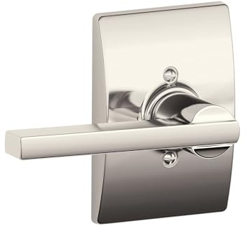 SCHLAGE Latitude Non-Turning Dummy Door Handle, Reversible, Polished Nickel