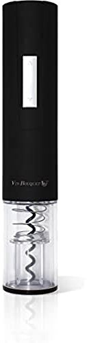 VinBouquet FID 064 Tire-Bouchon électrique sans Fil, pour Les Amateurs de vin, manganèse et ABS, Noir, Unique