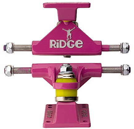 Ridge Skateboard Achsen für Mini Cruiser, Pink, TRUCKS-R22