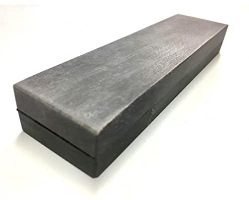 Schleifstein Deluxe I Belgischer Brocken und Pyrenäen Stein I 150x40 mm Messer-Schärfer I Natur Kombistein