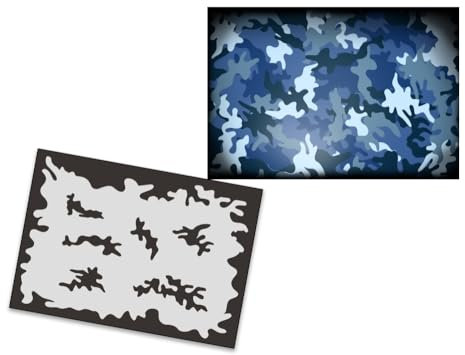 AS-249 Flecktarn Singlestep Airbrushschablone Größe M