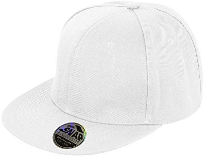Result Caps rc083 x – Bronx Original Flat Peak Snap Back Cap Gr. One Size, Weiß - weiß