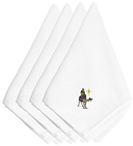 Caroline 's Treasures embt2075npke Weihnachtskrippe Wiseman bestickt Servietten (Set von 4), 50,8 cm Multicolor