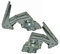 Bosch Siemens 12004051 Set Satz oben + unten Scharnier Türscharnier Türband Gelenk Aufhängung Kühlschrank Gefrierschrank Kühl-Gefrier-Kombination